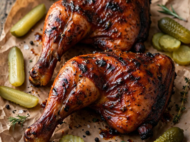Smoked BBQ Chicken Quarters